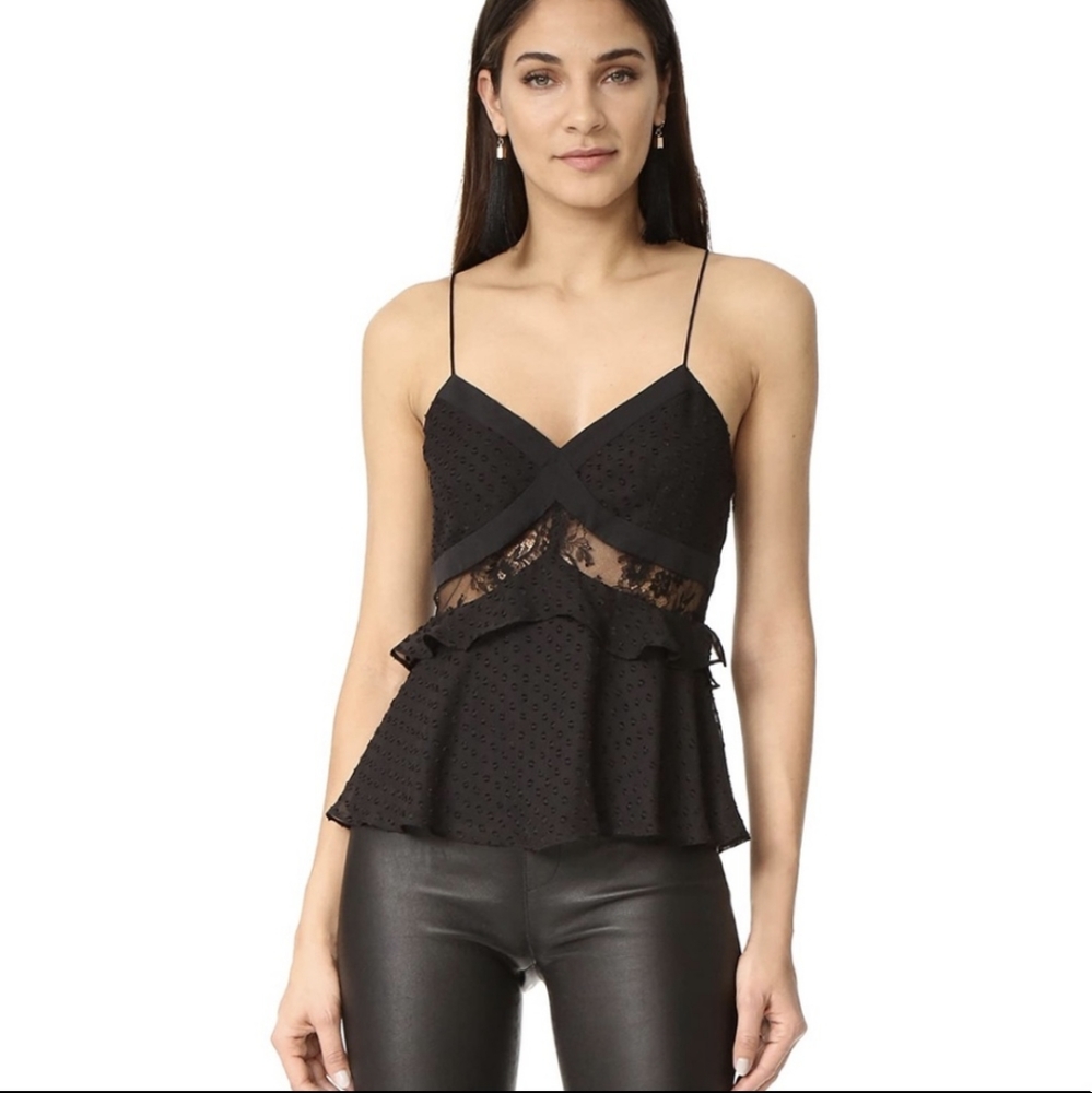 Likely Black Cami Lace Tank